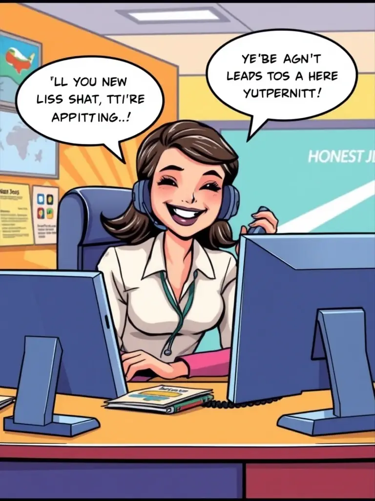 A customer service representative assisting a client with their booking over the phone, showcasing personalized support.